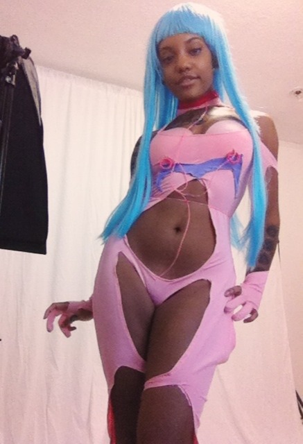 blackcat514:  Behind the scenes of my pixelvixens shoot in my MEMEME cosplay 💗