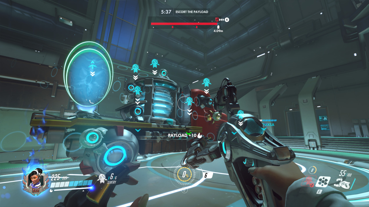 sumrallmind:  We played a game of all Symmetras and it was amazing. That’s my teleporter