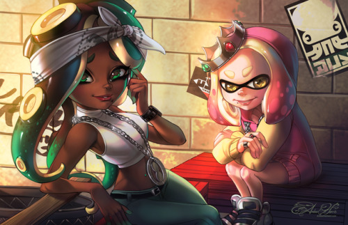 amberharrisart:Marina and Pearl! Had a lot of fun with this one :)