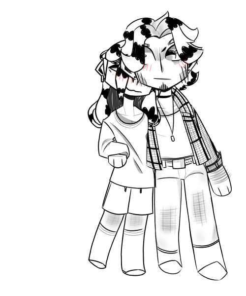 Drunk Mchanzo Flufff??? I Think The Black And White Version Is Butter But If You Must Know This Was Made