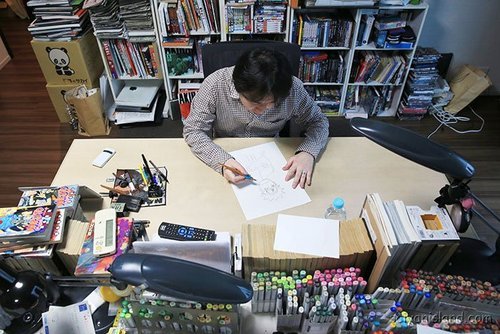 Kishimoto's Work Place