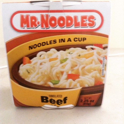 Simulated beef, huh? Well, thanks for the honesty…I guess! #food #soup #noodles #beef #funny #lol #lulz #wtf