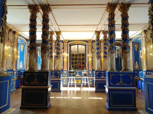 Newly renovated Church of the Resurrection (est. 1745), Catherine Palace.