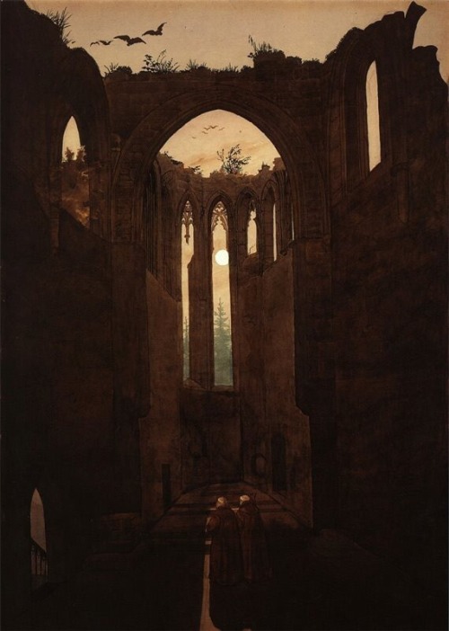 Ruins of the Oybin Monastery, Caspar David Friedrich