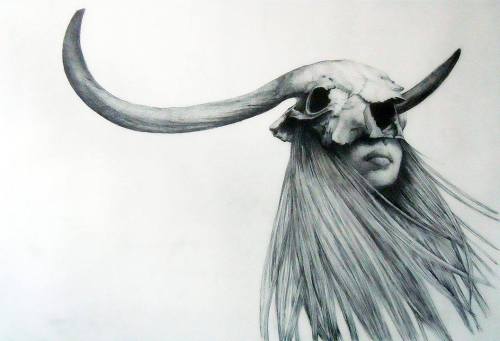 beautifulbizarremag: “Horned Girl” by Anastasia Alexandrin….yeeeess!