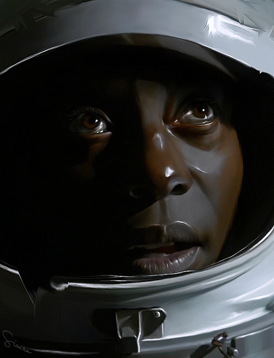 the100fanarts:  Sinika: “  i think isaiah washington (on the drawing) and ricky