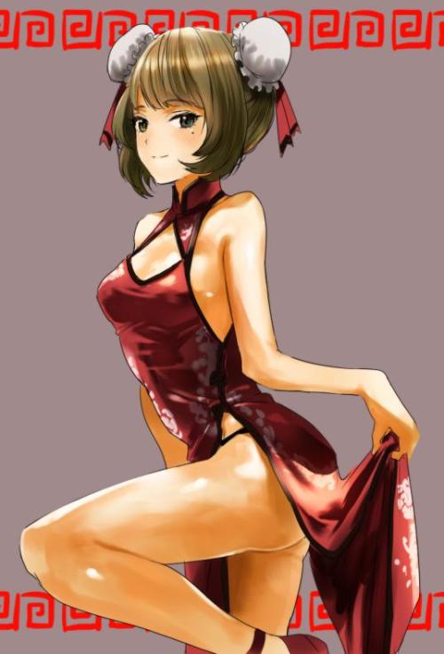 fukkiy:  ぼーかんさんはTwitterを使っています: “チャイナドレスでPをからかう楓さん http://t.co/KaNF2HitwE” 