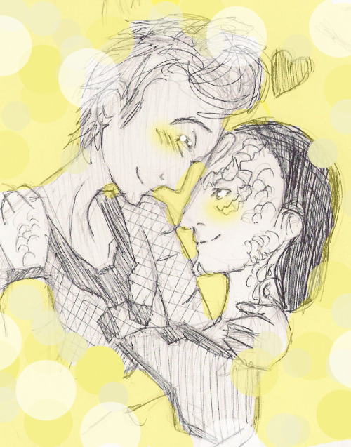 yellow Garak and Bashir&lt;3colored in photoshop^^