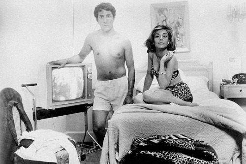 Anne Bancroft and Dustin Hoffman The Graduate, 1967.  