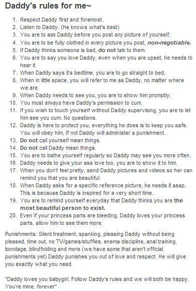 naughtydaddydom: Good comprehensive list for starting discussions.