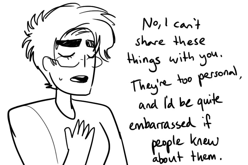 schandbringer:  offline to your friends on your nsfw blog to complete strangers 