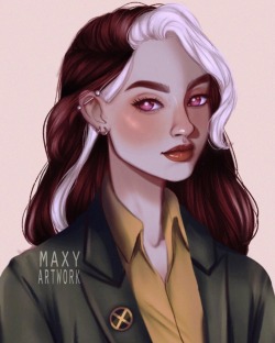 maxyartwork:my versions of rogue and storm 