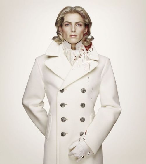 strangelfreak:  Erwin Olaf - Royal Blood Olaf’s Royal Blood series, which includes the Diana look-a-like picture, attempts to stir debate about public fascination with fame and violence by using blond models to portray celebrities who met a violent