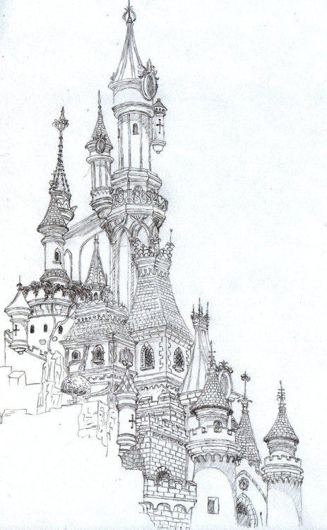 Le chateau de Disneyland Paris by Noveryss on DeviantArt