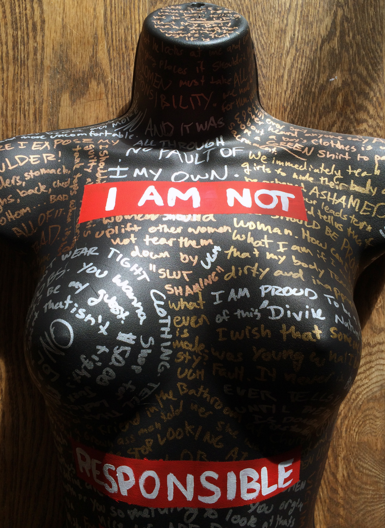 bronwinning:  I Am Not Responsible For Your Thoughts My mom gave me a dress form