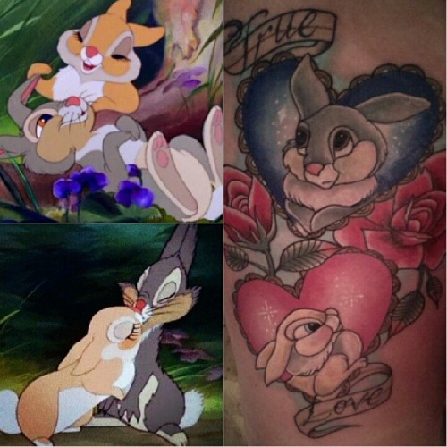 XXX p1ac3b0:  My thumper and miss bunny tattoo photo