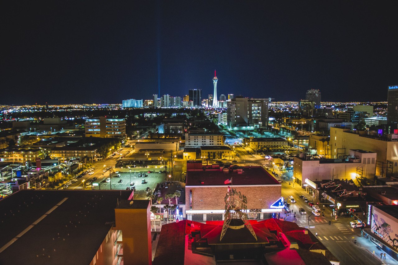 From the El Cortez high rise. I really like all of the different colors of the “white”