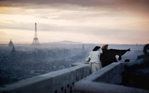 wehadfacesthen:  View from Notre Dame, Paris, 1955, photo by Ernst Haas first posted by  lastda