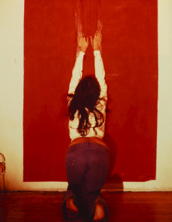 anamendietaartist:Ana Mendieta, Body Tracks, 1974