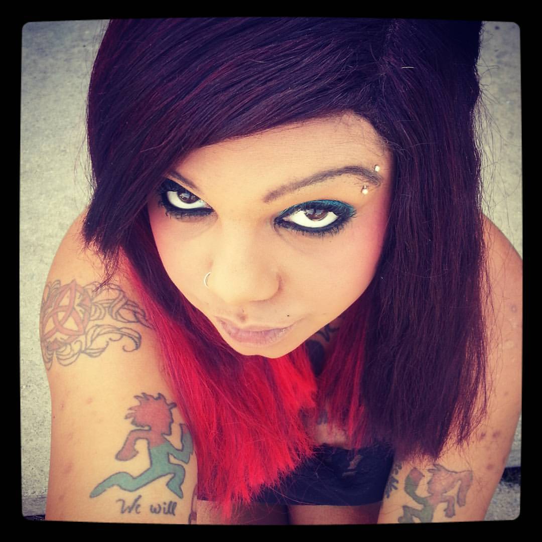 Today&rsquo;s hair (: #girlwithpiercings #girlwithtattooes #haircolor #hair #wigs