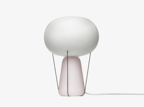 How lovable are the Blow lamps by Tomas Kral? These frosted and clear base glass table lamp are insp