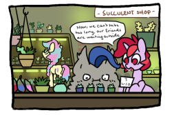 lewdhorses: naughtymarefriend:  He has recently developed a passion for succulents.  I will raise them as my own pups.  X3