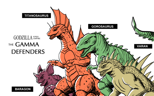 godzillakaijuempire: GODZILLA KAIJU EMPIRE- THE GAMMA DEFENDERS By human standards, the Alpha Guardi