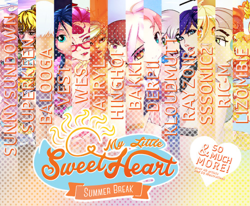confidentially-cute:  My Little Sweetheart 3: Summer Break is the 3rd edition of the My Little Sweetheart art books (released in 2012 & 2013). This art book features all your favorite girls enjoying fun in the sun for their summer break! There are