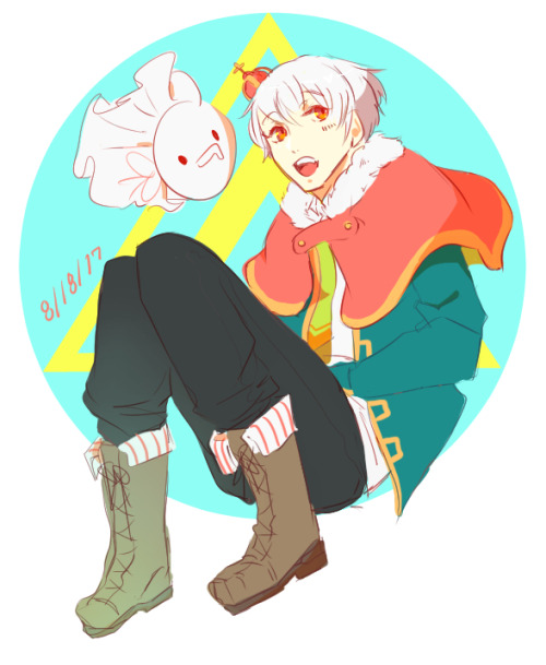 went back and did a really quick redraw from last year’s mafu birthday project as my warm up f