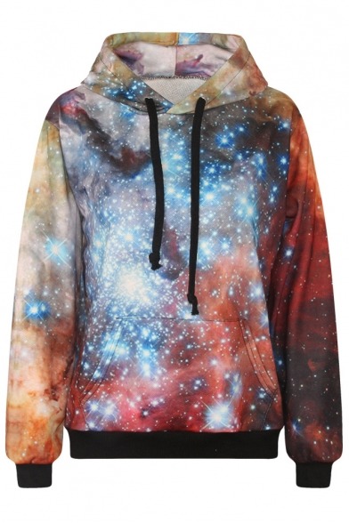 toocheesecakesweets:Oil Painting Print // Green Galaxy Print // Red Hooded Sweatshirt  Black Galaxy // Flag Print // Map Print Landscape Print // Galaxy Print // Drawstring Sweatdshirt 