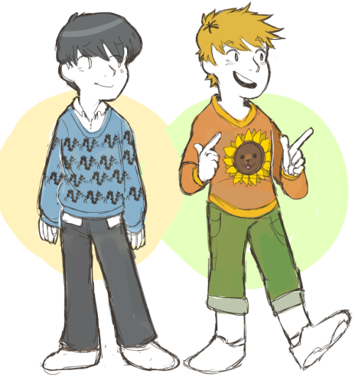 bbbutterfingers:Sweater weather!Hidekane Week, Day 4:  Autumn / Costuming / Cooking Together