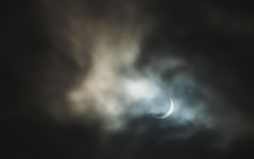 A partial solar eclipse over South Yorkshire, England. I saw it for 10 seconds that’s all.