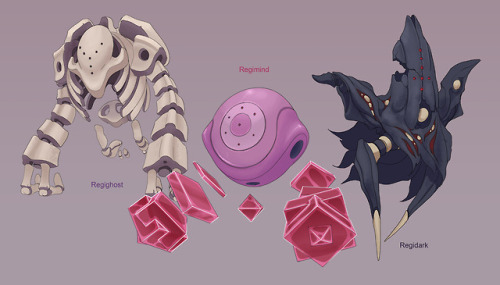 vincenzonova - I finally completed my set of Regi fakemon! Took a...