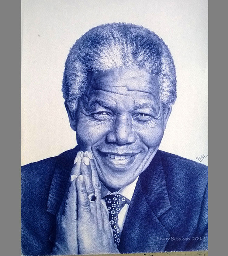 Retratos hiperrealistas hechos sólo con un bolígrafo. Impresionante!