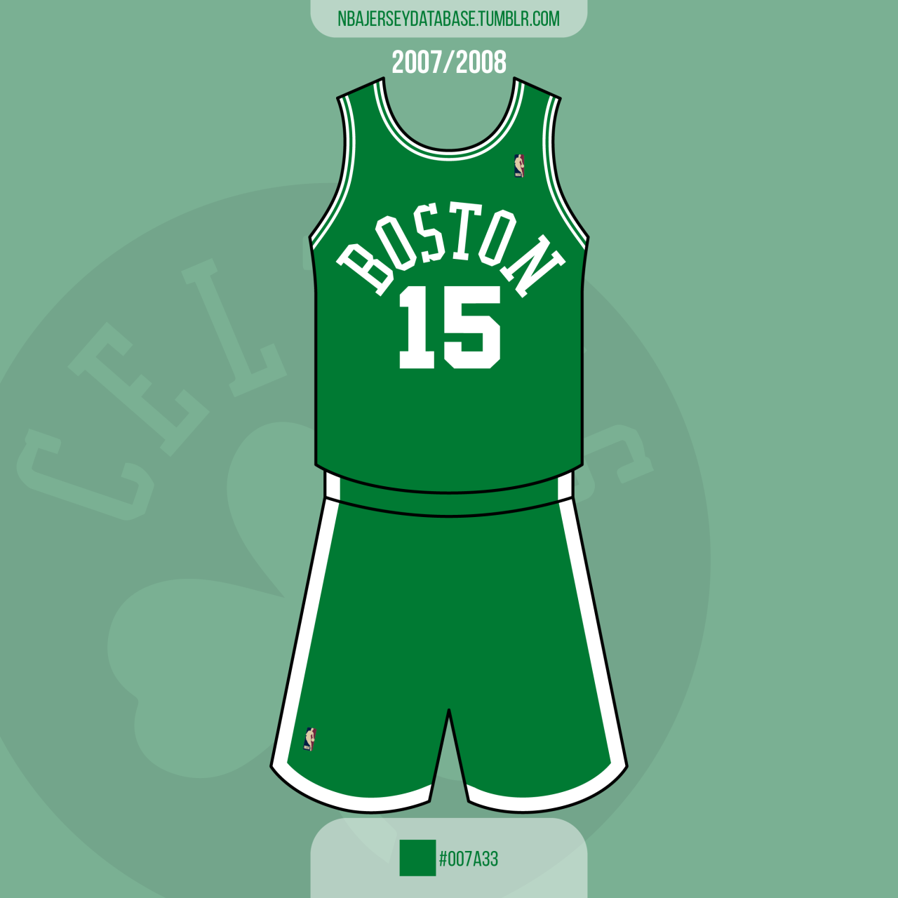 NBA Jersey Database, Boston Celtics Alternate Jersey 2014-2017