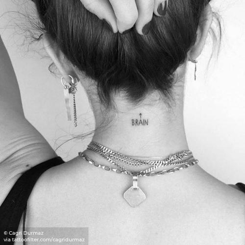 By Cagri Durmaz, done in Istanbul. http://ttoo.co/p/35788 back of neck;brain word;cagridurmaz;contemporary;english;english word;facebook;fine line;languages;line art;micro;minimalist;twitter;word