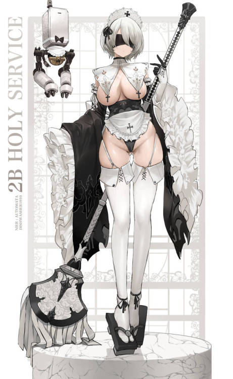 theagar:  (via 2B Holy service by dishwasher1910 on DeviantArt) 