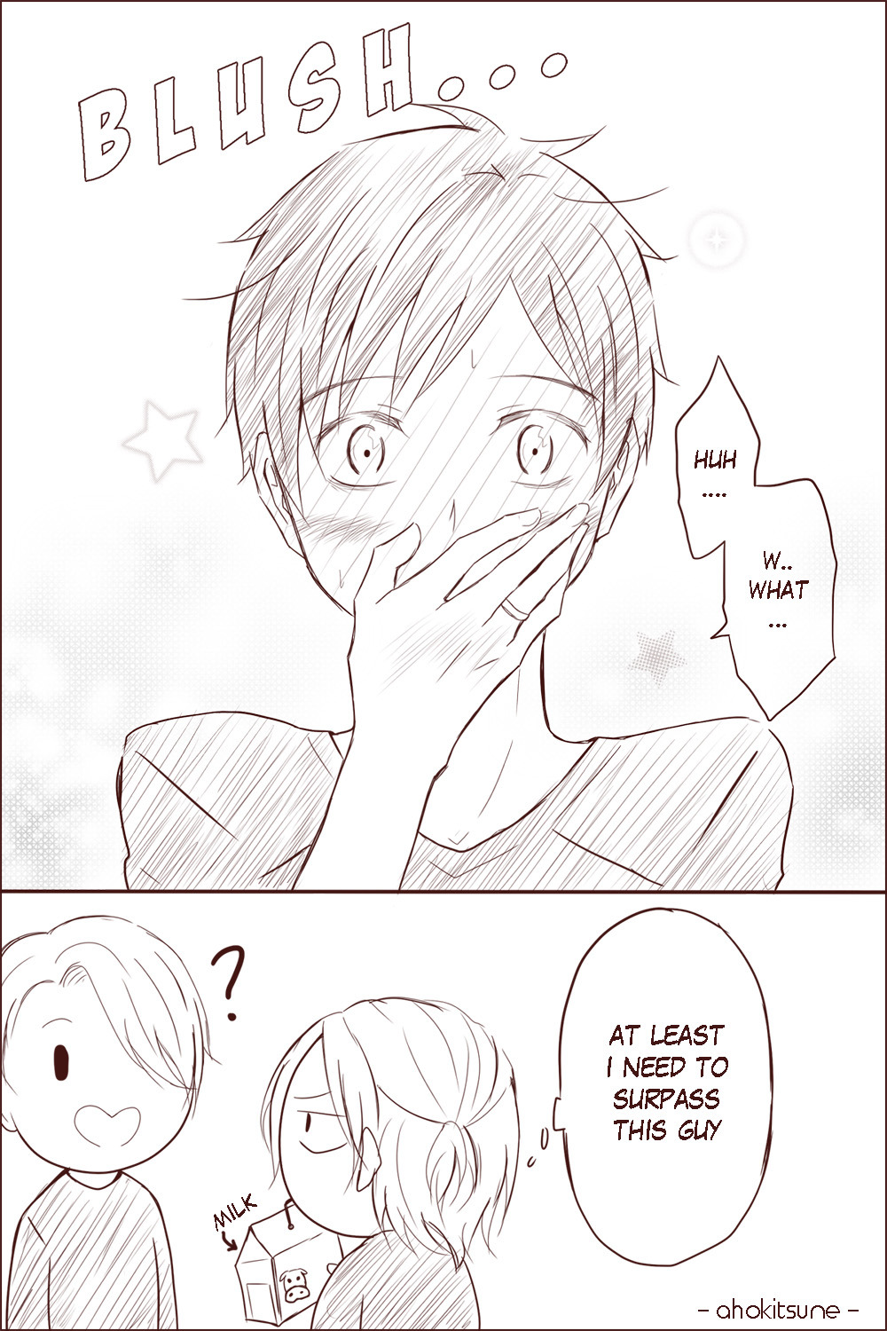 ahokitsune: yuyuu… i kinda like this ship. they just too cute. ^/////^ 