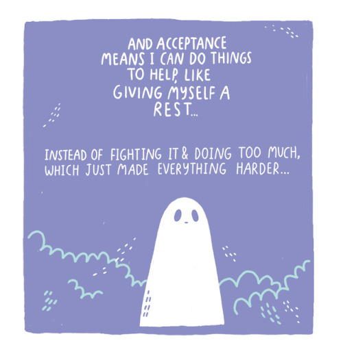 thesadghostclub:Here’s a long but important comic for you <3Accepting ourselves the way we are me
