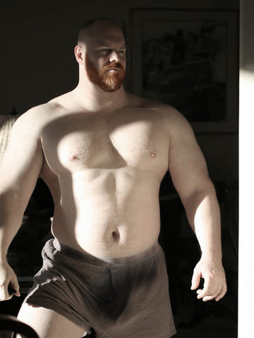 cutecubs:  Love husky brawny body and cute face. Porcelain white and red hair. Very favorite.  