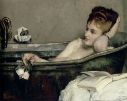 un-monde-de-papier: Le bain, Alfred Stevens,