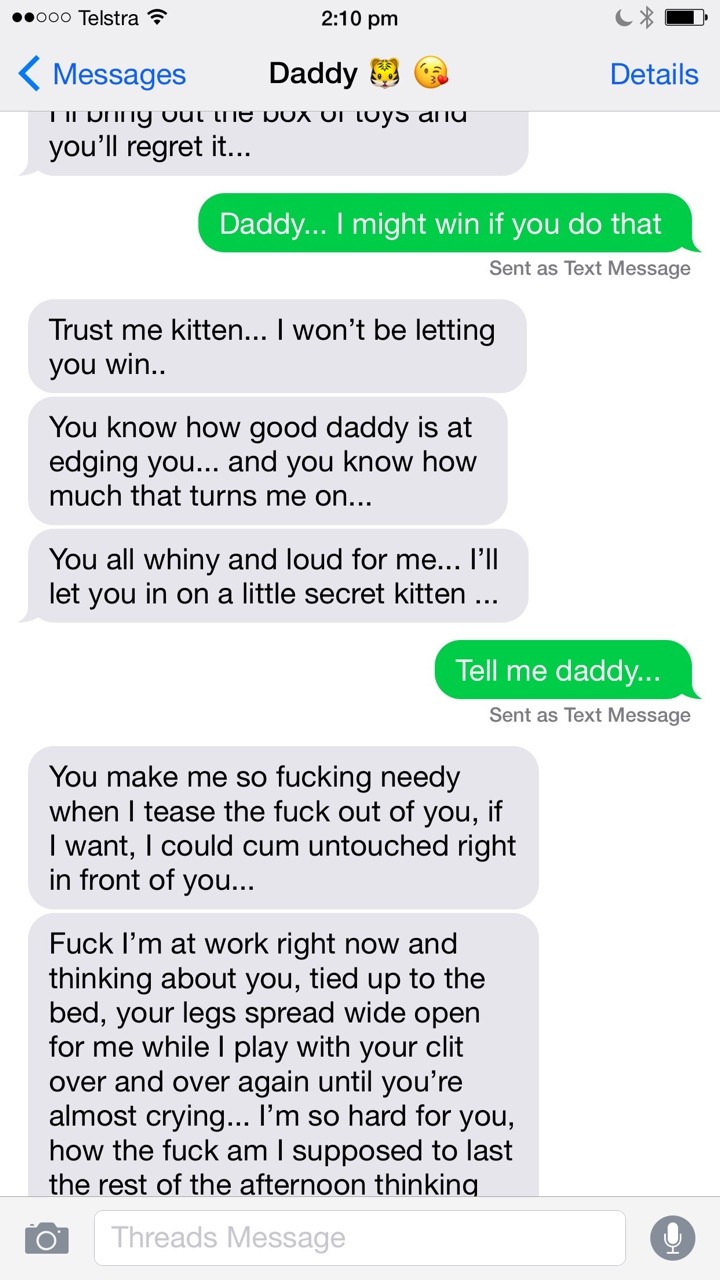 Daddy and kitten