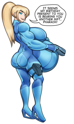 riddleaugust:Buff Samus Belly commissioned