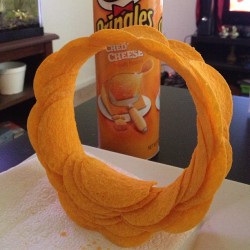 visualizingmath:  kolawatts:  uno mas! #pringles #foodart #nolife #hyperbola  There’s definitely mathematics in here somewhere…