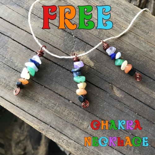 Hi beauties..I extended the free necklaces and today you get a free chakra crystal necklace for free