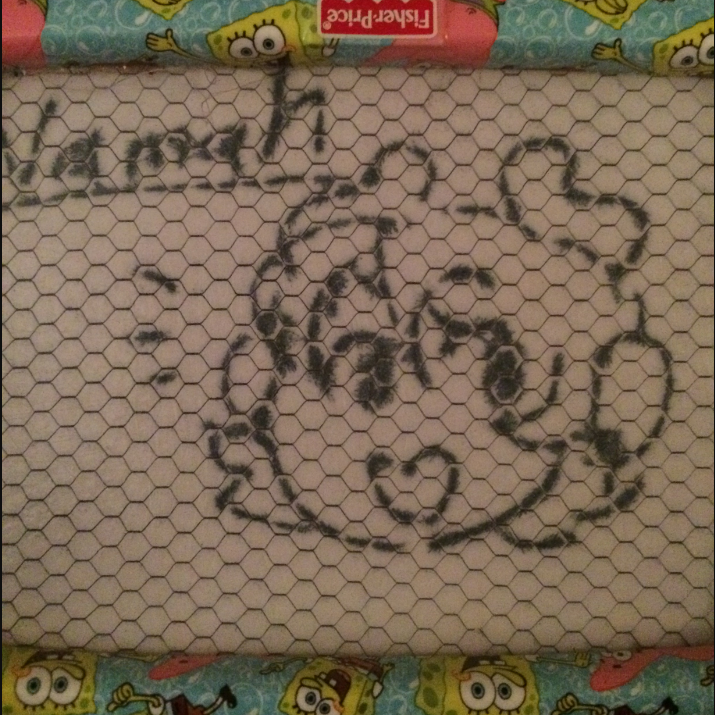 i found one of those weird drawing toys for toddlers and&ndash;