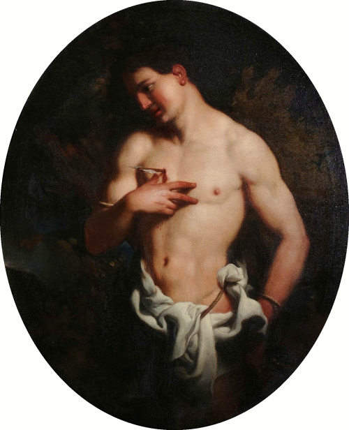 stonemen:  Johann Carl Loth, Saint Sebastian, 17th century