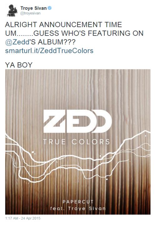 heartshapedwhirl:GUESS WHO’S FEATURING ON @Zedd’s ALBUM???