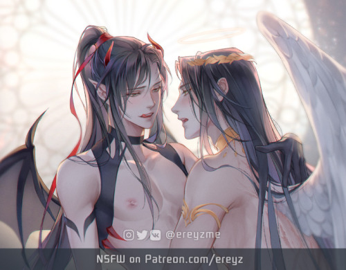 Angel & Devil WangXian Full version on Gumroad and  Patreon Prints available http://rdbl.co/3cmA