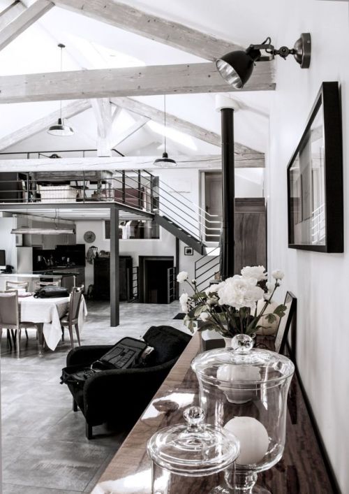 Loft in France designed by architectural firm Planet Studio. (via Gorgeous Photo Tour Of A Paper Mil